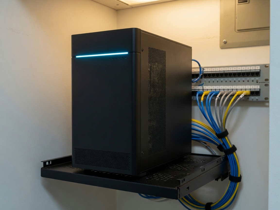 CORE installed in a small-business network closet